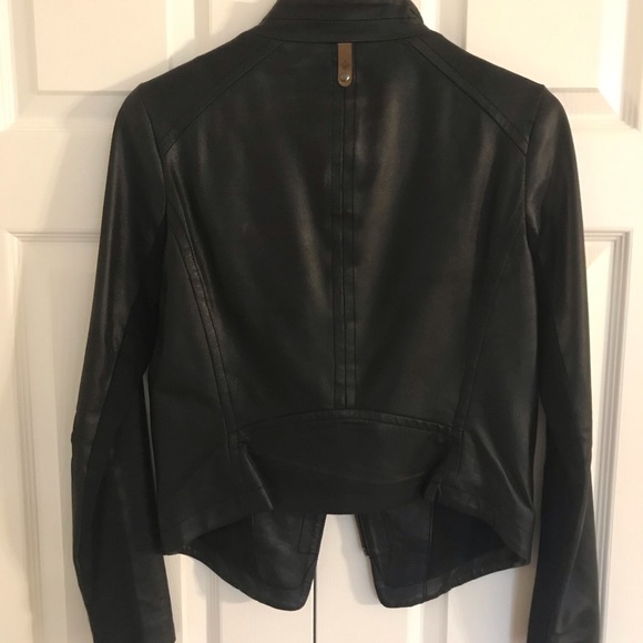 MACKAGE black leather jacket - size XS could fit up to size Small - Picture 2 of 4